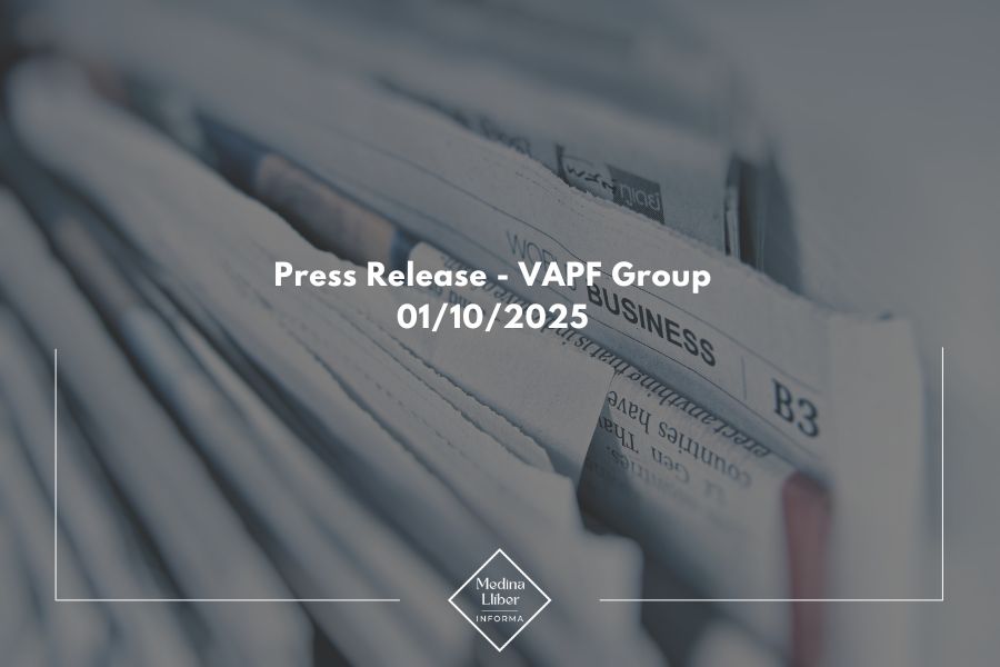 PRESS RELEASE – VAPF GROUP – 01/10/2025